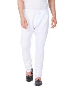 Vastramay - White Pure Cotton Churidar