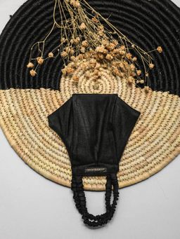 Vastramay - Solid Reusable Free Size Comfortable Black Mask (Pack of 1)