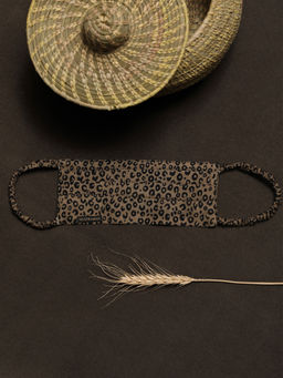 Vastramay - Animal Printed Reusable Free Size Comfortable Brown Mask (Pack of 1)