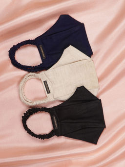 Vastramay - Solid Reusable Anti-Pollution Comfortable Multi-Color Mask (Pack of 3)