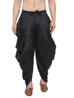 Vastramay - Men Black Cowl Dhoti