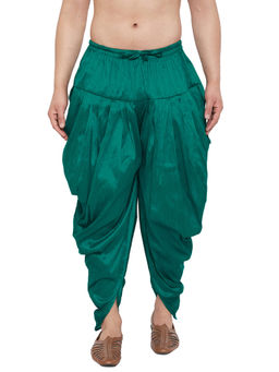 Vastramay - Men Green Cowl Dhoti