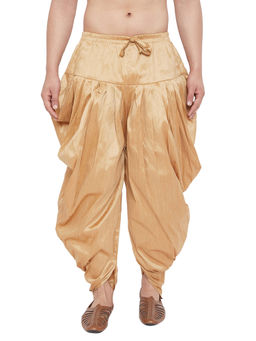Vastramay - Men Rose Gold Cowl Dhoti