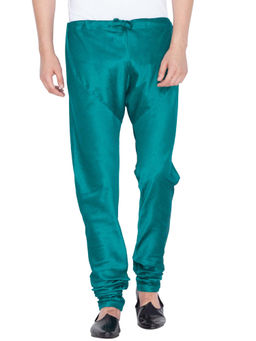 Vastramay - Men Green Cotton Silk Pyjama