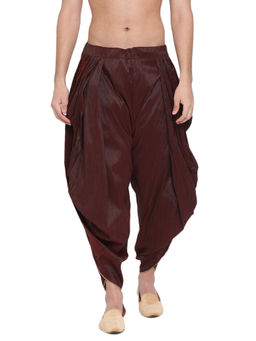 Vastramay - Men Burgundy Dhoti