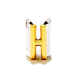 Valliyan - Silver H Letter Ring