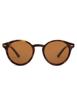 Vincent Chase - Brown UV Protected Oval Sunglasses
