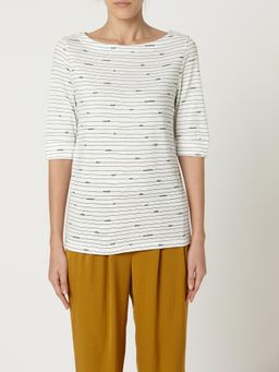 VERO MODA - White Printed T-Shirt