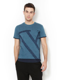Van Heusen Innerwear - Men Quick Dry & Crew Neck T-Shirt - Blue
