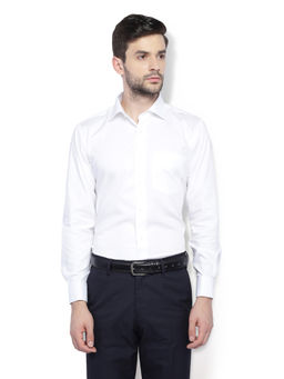 Van Heusen - White Solid Shirt