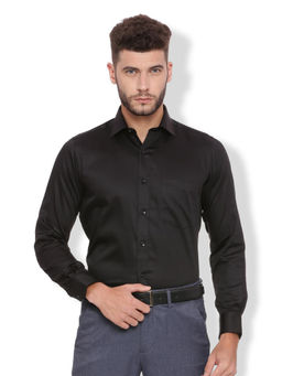 Van Heusen - Black Solid Shirt