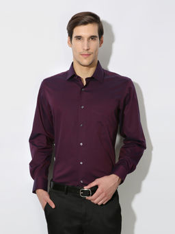 Van Heusen - Purple Solid Shirt