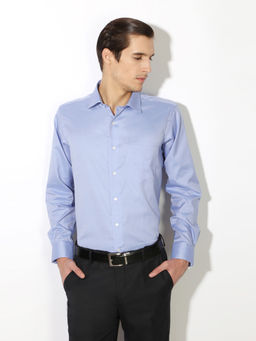 Van Heusen - Blue Solid Shirt
