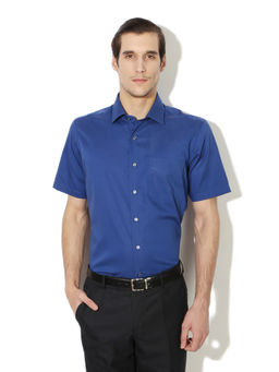 Van Heusen - Blue Solid Shirt