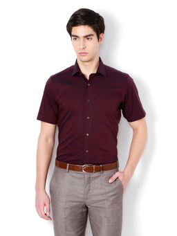 Van Heusen - Purple Solid Shirt