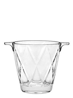 Vidivi - Lead Free Glass, Concerto Ice Bucket, Round with Handles, Made in Italy