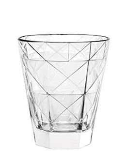 Vidivi - Lead Free Glass, Carre Tumbler DOF, 340 ml, set of 6, Made in Italy