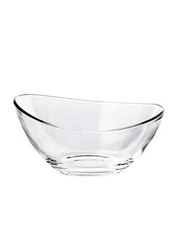 Vidivi - Crystal Clear Glass Papaya Serving Salad Mixing Bowl Made in Italy