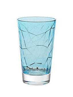 Vidivi - Lead Free Glass, Dolomiti Arlecchino Tumbler, 280 ml, set of 6, Made in Italy