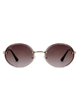 Vincent Chase - by Lenskart Brown Round Sunglasses UV Protected For Men & Women Large -VC S13845