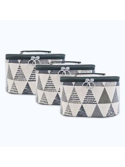 Visual Echoes - Organiser Vanity Kit For Travel Cosmetics Toiletry (Pack of 3)