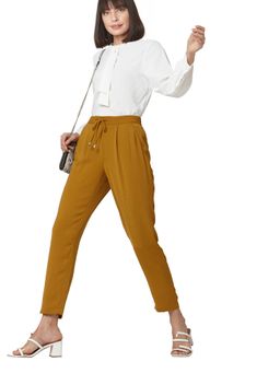 VERO MODA - Brown Solid Pant