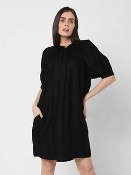 VERO MODA - Black Shift Solid Dresses