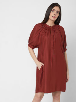 VERO MODA - Red Shift Solid Dresses