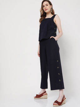 VERO MODA - Blue Regular Solid Tops