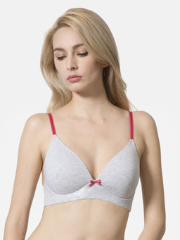 Van Heusen Woman Lingerie and Athleisure - Van Heusen Women Antibacterial & Padded Bra - Grey Melange