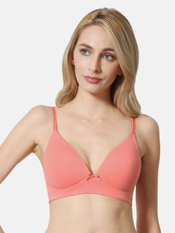 Van Heusen Woman Lingerie and Athleisure - Van Heusen Women Antibacterial & Padded Bra - Shell Pink