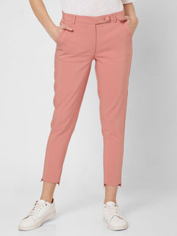 VERO MODA - Pink Solid Pant
