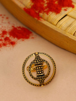 Voylla - Temple Of Love Sacred Scroll Statement Ring