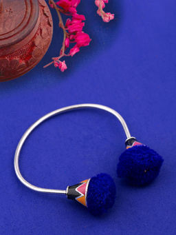 Voylla - Kalbelia Pom Pom Cuff Bracelet
