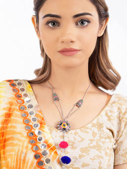 Voylla - Kalbelia Colorful Enamel Statement Necklace