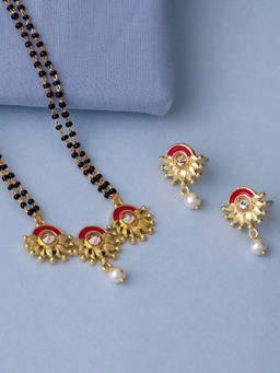Voylla - Pearl Drop Mangalsutra Set
