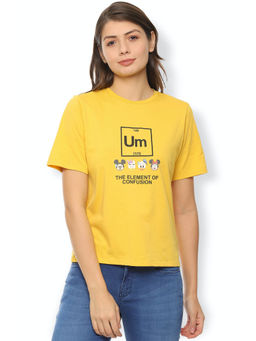 Van Heusen - Printed Yellow T-Shirt