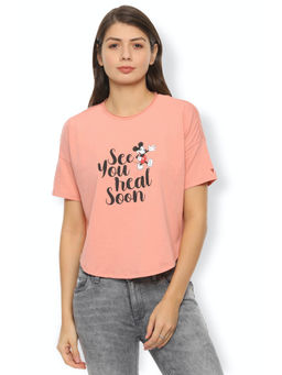 Van Heusen - Printed Pink T-Shirt