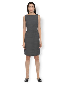 Van Heusen - Grey Polka Dots Knee Length Dress