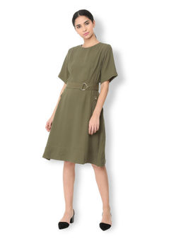 Van Heusen - Solid Olive Dress