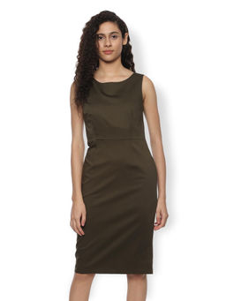 Van Heusen - Solid Olive Dress