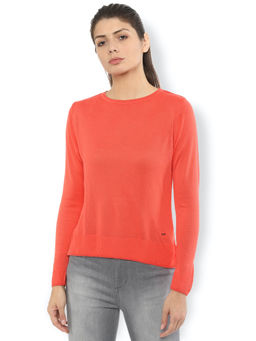 Van Heusen - Orange Solid Sweater
