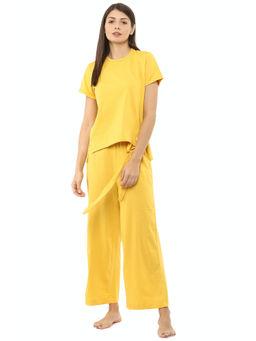 Van Heusen - Yellow T-Shirt And Pant (set Of 2)