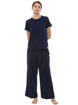 Van Heusen - Navy T-Shirt And Pant (set Of 2)