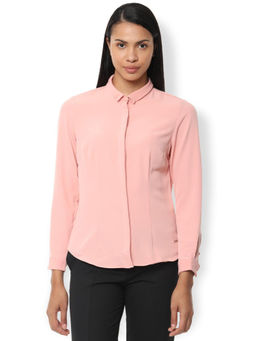 Van Heusen - Peach Solid Shirt