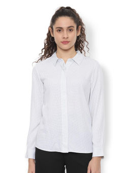Van Heusen - White Printed Shirt