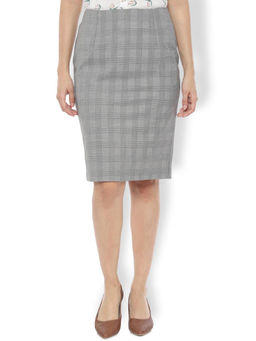 Van Heusen - Grey Checks Skirt