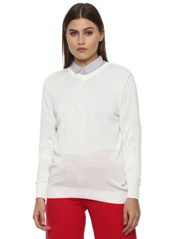 Van Heusen - White Sweater