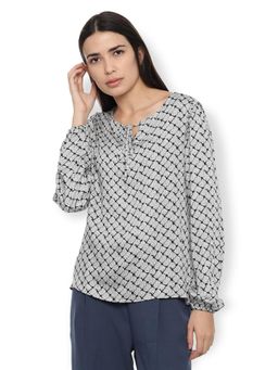 Van Heusen - Printed Grey Top