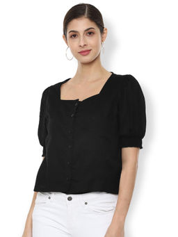 Van Heusen - Black Solid Top